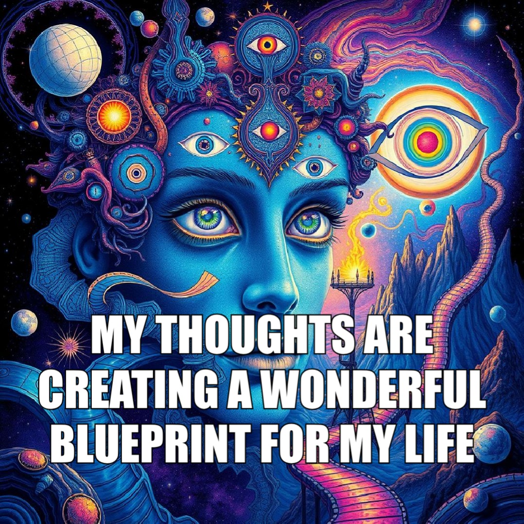 My thoughts are creating a wonderful blueprint for my life.